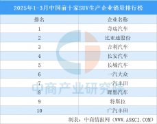  销量排名前十位的S出产企业共发卖233.8万